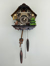Musical German Cottage Cuckoo Clock 10-Inch with Deer and Water Pump – Quartz Movement