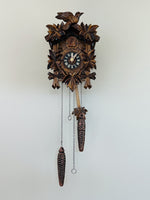 Quartz Cuckoo Clock with 12 Melodies and Five Leaves Bird 9 Inch By River City Clocks