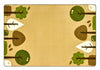 Carpets for Kids KIDSoft Tranquil Trees Decorative Clasroom Rug, Tan, Rectangle