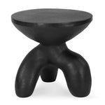 Organic-Shaped Accent Table Man-made Stone Finish Indoor Outdoor Use 20" Tall by Uttermost