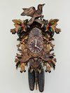 Eight Day Cuckoo Clock – 16 in Height – Mechanical Movement with Hand-Painted Flowers