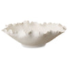 Uttermost 18154 Blossom Short Off-white Bowl with Petal Inspired Organic Textures