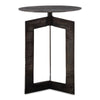 Uttermost Deltoid Gunmetal Accent Table with aluminum frame
