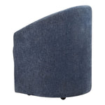 Elegant Upholstered Chair – Harbor Blue Tone for Dining or Accent Use