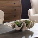 Indoor Clam Shell Bowl – Sculptural Beach-Inspired Home Accent