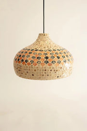 spun bamboo pendant light,