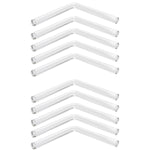 Glass Laboratory Connecting Tube 5mm OD Right Angle Bend – 2"L Arms Bent Glass Tubing Connector Pack of 10 by GSC International