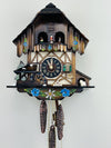 One Day Musical Cuckoo Clock Cottage – 12 in Hand-painted Cottage Scene – Mechanical Music Box By River City Clocks