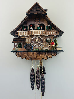 Hand-Crafted Cuckoo Clock Cottage with Motion & Music – 13
