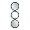 Decorative Mirror – Blue Gray Round Trio 56" H –