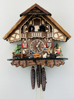 13" Musical Cuckoo Clock with Seesaw Kids & Waterwheel
