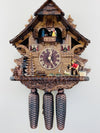 Eight Day Mechanical Cuckoo Clock Cottage Design With 15 Inch Height And Fisherman Motion By River City Clocks