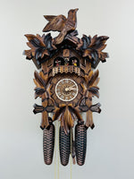 Eight Day Mechanical Cuckoo Clock With 16 Inch Height Dancers And Maple Leaf Carvings By River City Clocks