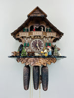 Eight Day Mechanical Musical Cuckoo Clock With 15 Inch Height Moving Waterwheel By River City Clocks