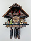 Cottage Scene Musical Cuckoo Clock With 13 Inch Height Rotating Dancers By River City Clocks