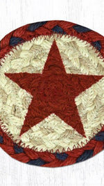 Decorative 5 inch red star table coaster