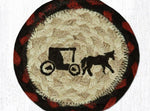 Americana Amish Coaster – Rustic Country Style by Earth Rugs