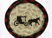 Americana Amish Coaster – Rustic Country Style by Earth Rugs