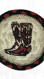 Decorative 5 inch boots table coaster