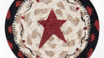 IC-19 burgundy primitive star design coaster