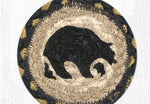 Lodge-Style Bear Drink Coasters – Eco-Friendly Jute Fabric