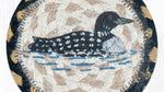 IC-43 loon bird design drink coaster