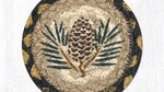 IC-43 pinecone design drink coaster