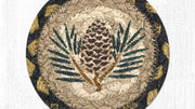 IC-43 pinecone design drink coaster
