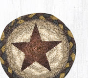 Handcrafted Farmhouse Coaster – Gold Star Design for Country Tables