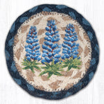 Earth Rugs Bluebonnets Printed Coaster 5"x5" Floral Country Decor