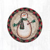 Moon & Star Snowman Printed Coaster 5x5 Holiday Design