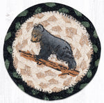 Earth Rugs Wildlife Coaster – Bear Cub Print on Natural Jute