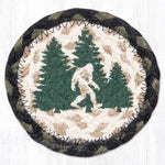 Earth Rugs Bigfoot Printed Coaster 5"x5" Rustic Cabin Decor