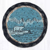 Rustic Wildlife Arctic Bear Printed Table Coaster
