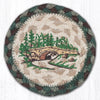 Earth Rugs Acadia Bridge Jute Coaster Rustic 5x5