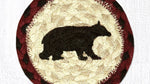 Rustic cabin bear design printed coaster for lodge decor