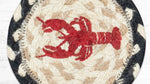 Nautical lobster design printed coaster for coastal decor