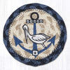 Pelican Anchor Coaster – Earth Rugs Nautical 5"x5" Jute Table Mat