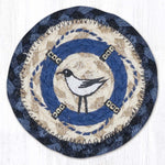 Earth Rugs India Circus Coastal Seagull Printed Coaster – 5"x5" Nautical MDF Tabletop Accent
