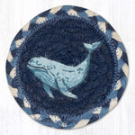 Earth Rugs Beluga Whale Ocean Coaster – Nautical Coastal Drink Protector 5"x5"