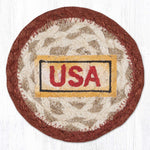 Earth Rugs Sunflower Truck Coaster 5"x5" – Rustic Farmhouse Printed Drink Mat