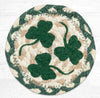 Irish 4 Shamrock Printed Coaster 5x5 Rustic Style