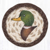 Mallard duck printed coaster 5x5 rustic lodge farmhouse design