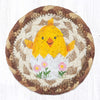 Easter chick printed coaster 5x5 spring farmhouse design