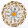 Daisy printed coaster 5x5 rustic floral farmhouse design