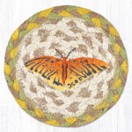 Earth Rugs Eco-Friendly Braided Jute Coaster – 5" Round Rustic Table Mat