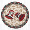 Rustic farmhouse Christmas bell coaster 5x5