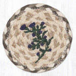 Earth Rugs Thistle & Vine Printed Coaster 5"x5" Rustic Farmhouse Style
