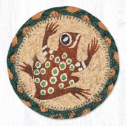 Rustic desert frog printed coaster square 5x5