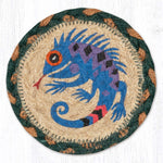 Earth Rugs Desert Iguana Printed Coaster 5"x5" Rustic Southwestern Style